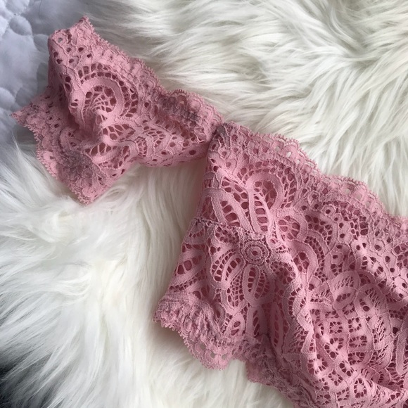 VS | Pink Lace Off Shoulder bra bralette dream - Picture 3 of 6